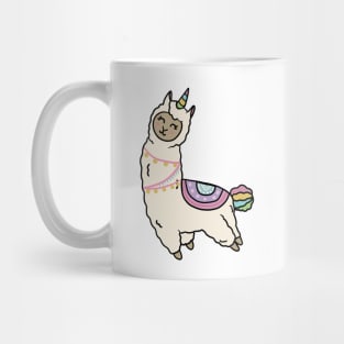 Cute Happy Unicorn Llama Alpaca Mug